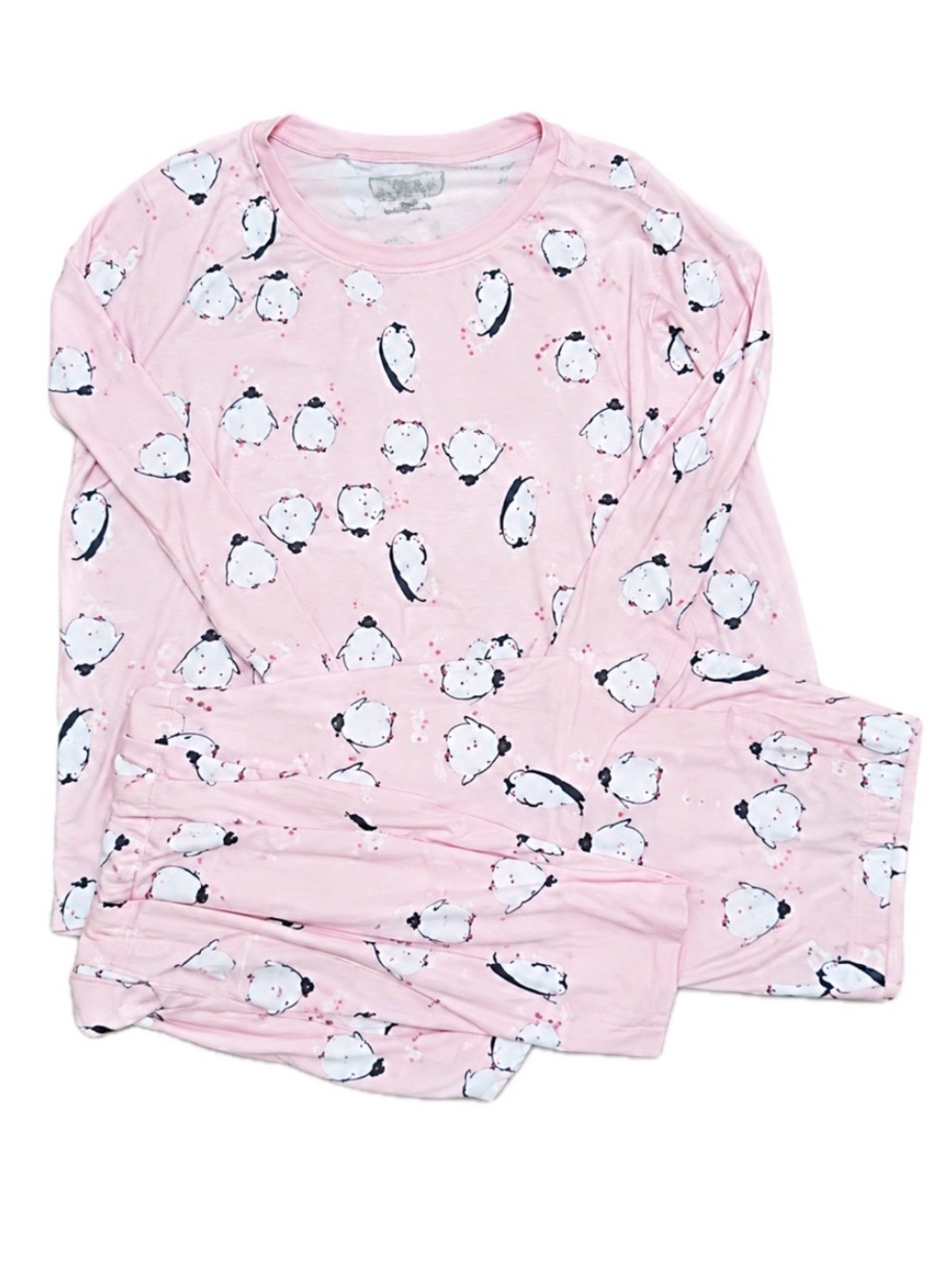 Pink Penguin Print Women’s 2X- XXL Pajama Sets